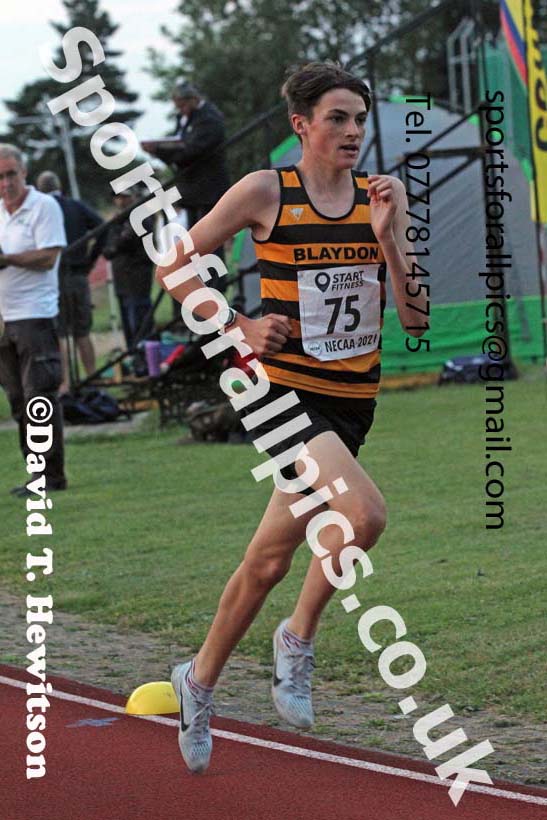 3000 metres, 2021 North East Grand Prix 6, Monkton, Wednesday, August 4th. Photo: David T. Hewitson/Sports for All Pics